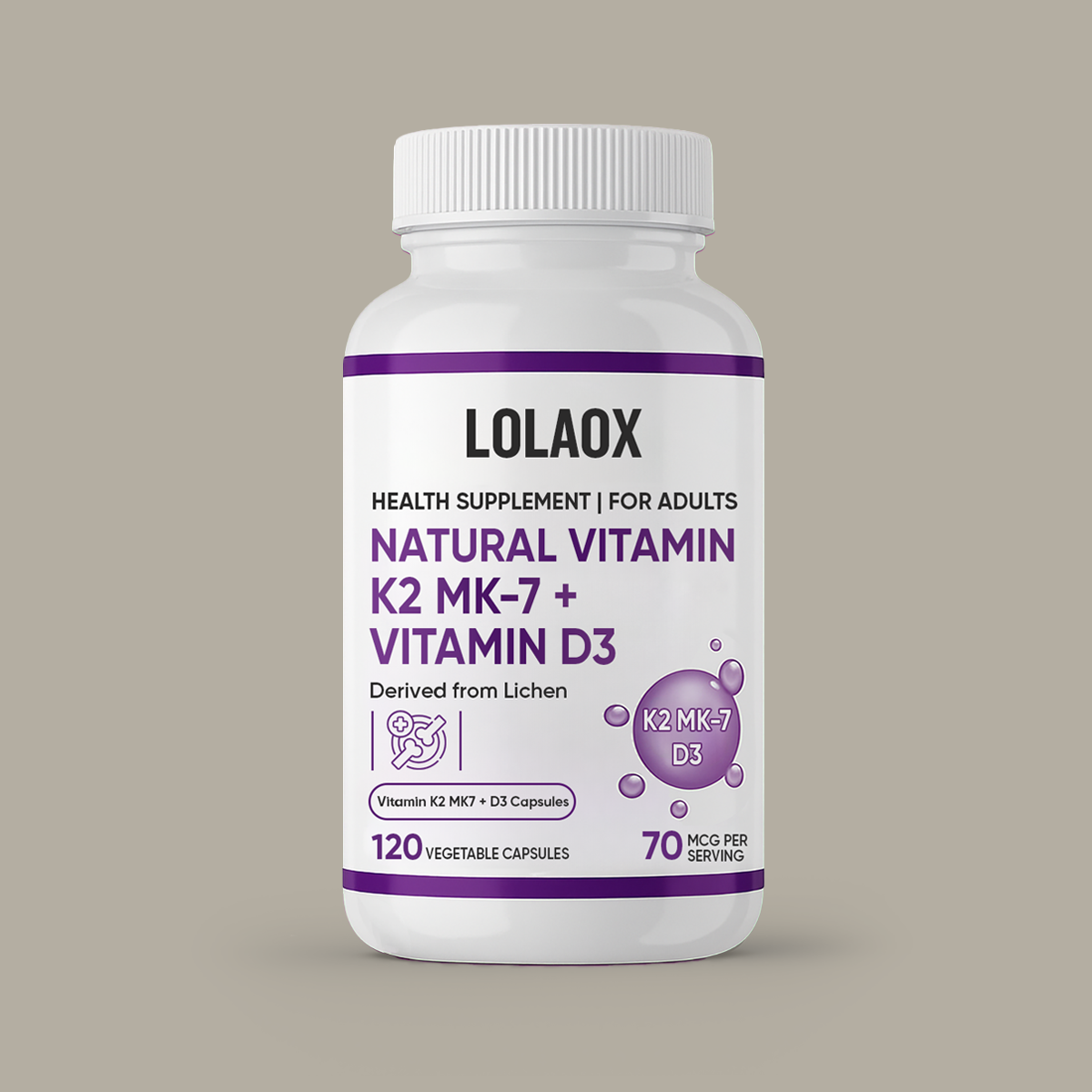 Natural Vitamin K2 + Natural D3