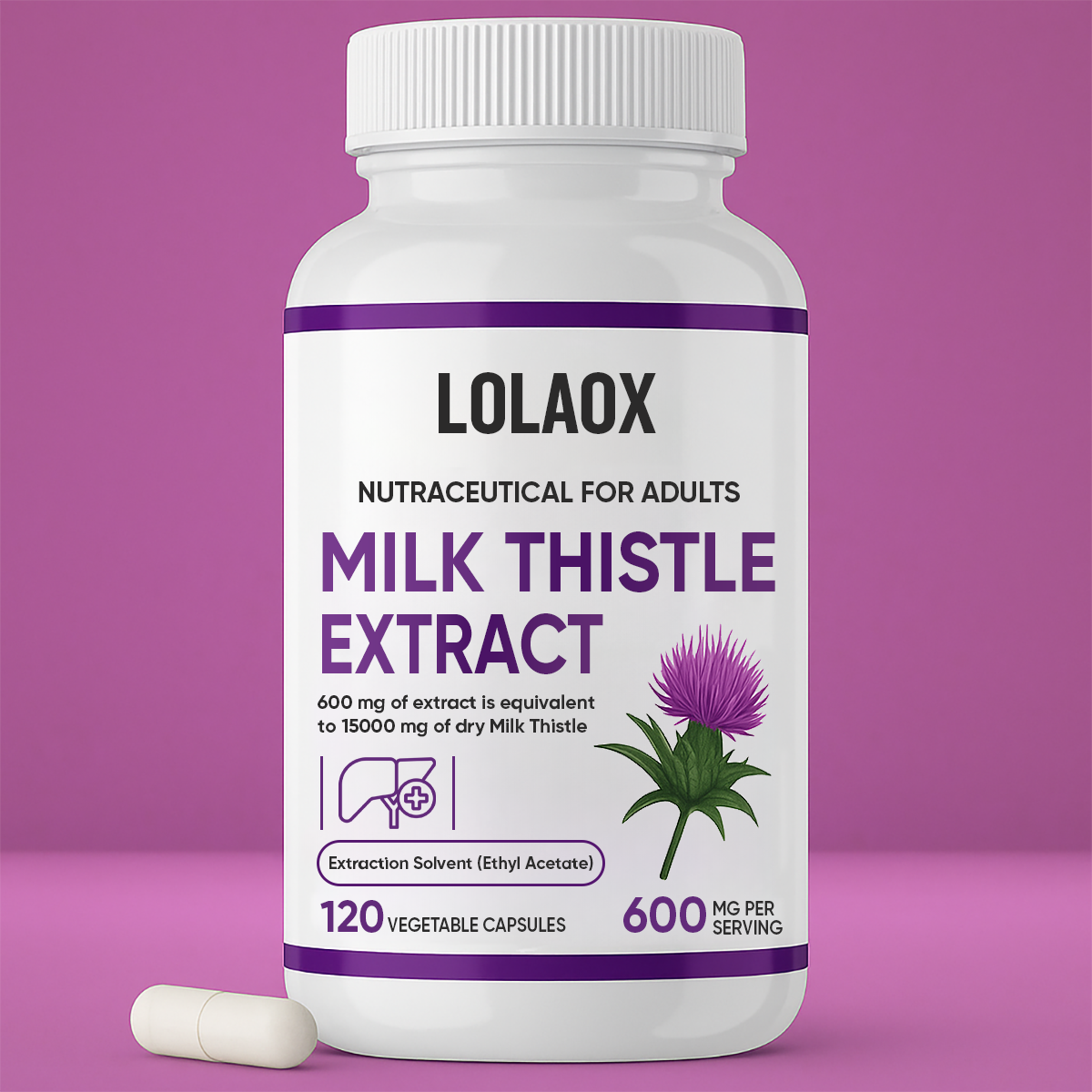 Milk Thistle Supplement 600mg Extract