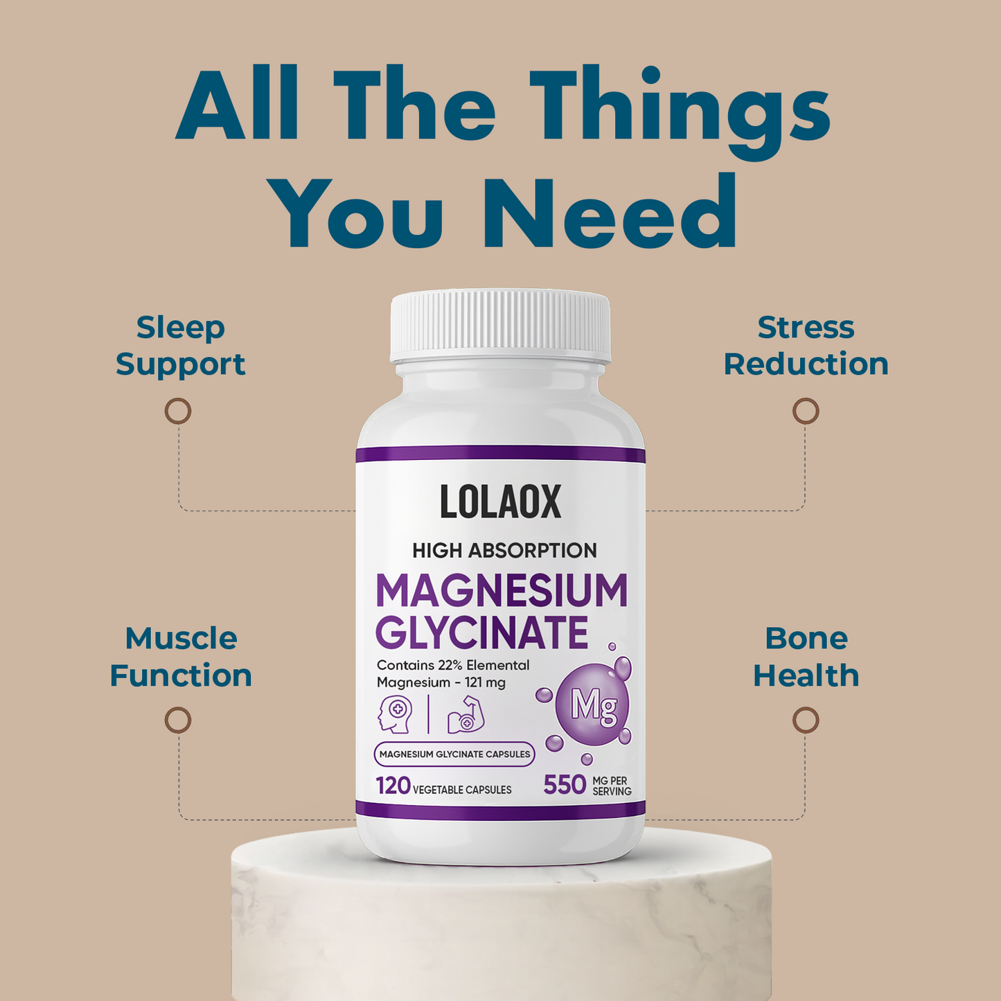 Magnesium Glycinate High Absorption for Sleep