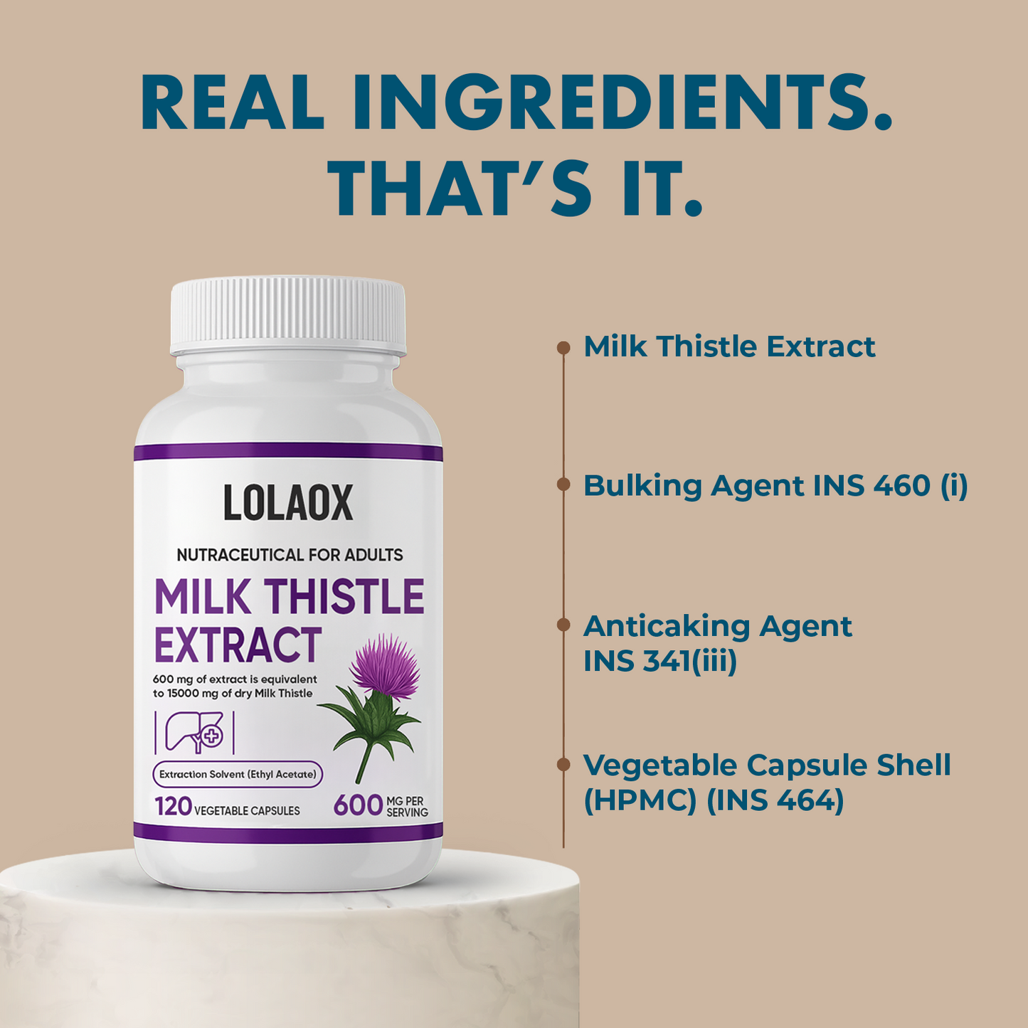 Milk Thistle Supplement 600mg Extract